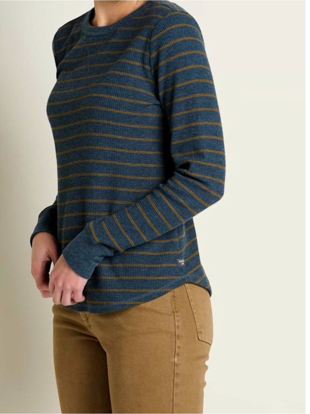 Toad&Co Striped Crewneck organic cotton Shirt Size large